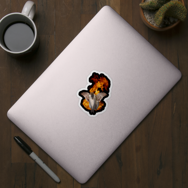 Flying Fire Monkey by MixedNutsGaming